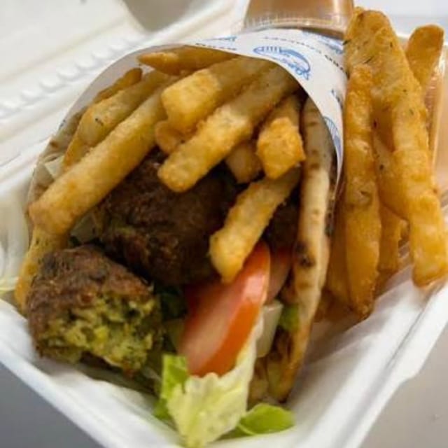 Falafel Sandwich Combo With Fries.