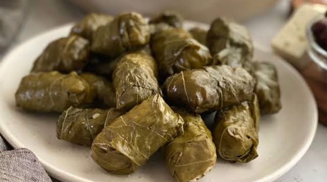 Stuffed Grape Leaves.